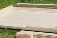 Fußboden für Gartenhäuser von Outdoor Life Products und Lasita Maja