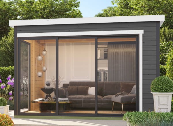 Lasita Maja Gartenhaus Austin 5 carbongrau