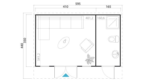 Lasita Maja Gartenhaus Sizilien 2 Grundriss