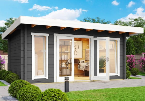 Lasita Maja Blockbohlenhaus Dorset 72 carbongrau