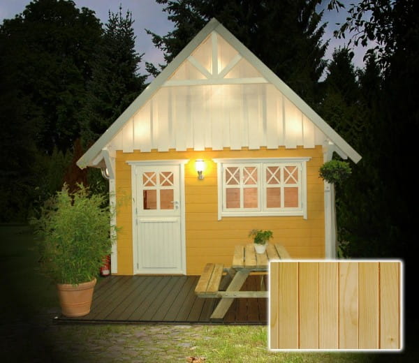 Schwedenhaus 4 mit Klöntür Sockelmaß: 390 x 390 cm