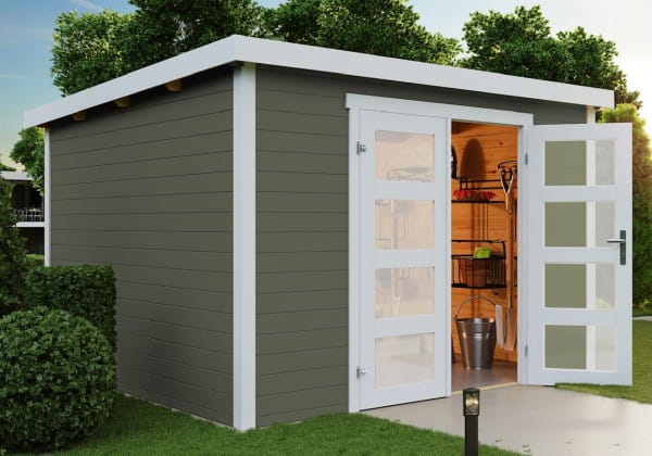 Lasita Maja Gartenhaus Zambezi 6 Grüngrau