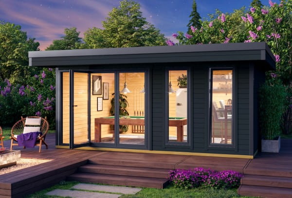 Lasita Maja Gartenhaus Domeo 8 Carbongrau