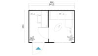 Lasita Maja Gartenhaus Sardinia 2 Grundriss