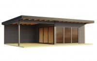 Lasita Maja Gartenhaus Domeo 10 Carbongrau