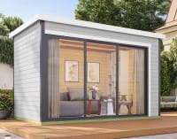 Lasita Maja Gartenhaus Austin 3 lichtgrau
