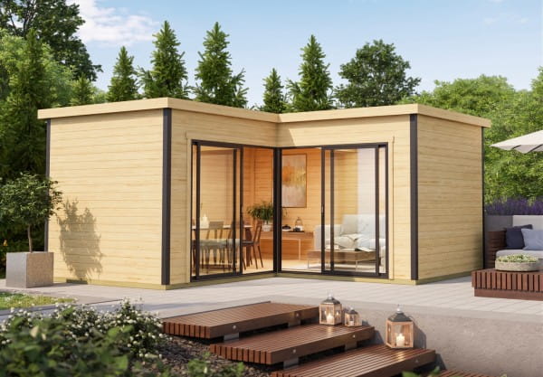 Lasita Maja Gartenhaus Domeo 6 unbehandelt