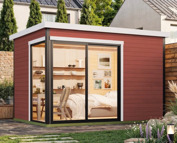 Lasita Maja Gartenhaus Austin 2 schwedenrot