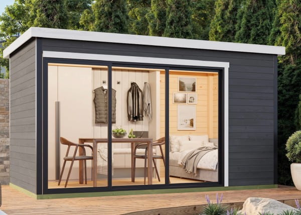 Lasita Maja Gartenhaus Austin 4 carbongrau