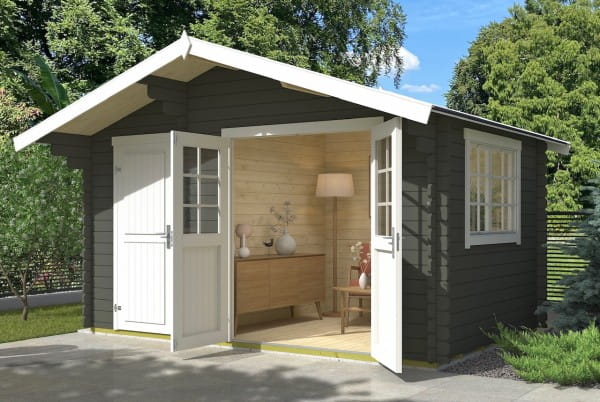 Lasita Maja Gartenhaus Keila 28 Grüngrau