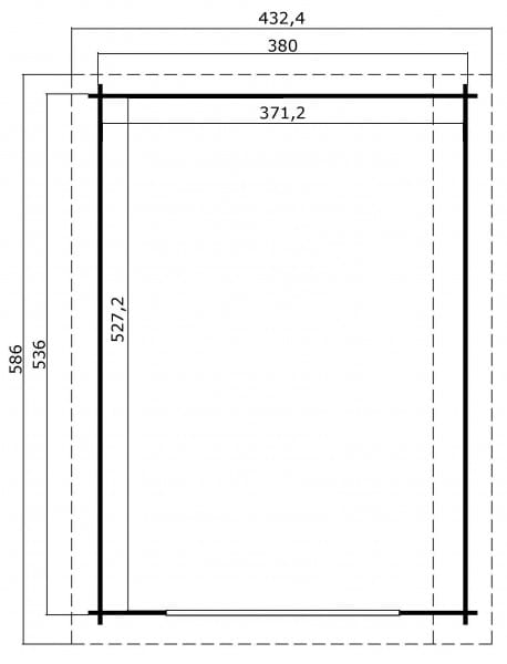 Stufendach Holzgarage Panama Grundriss