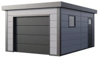 Garage aus Metall Classico 3654 von Telluria in lichtgrau