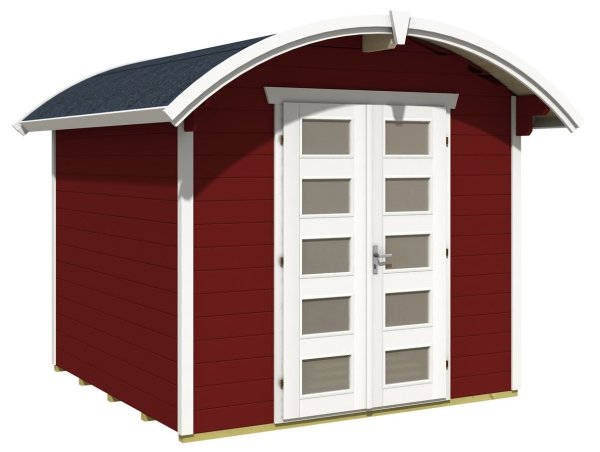 Gartenhaus Delft, 250 x 250 cm, schwedenrot