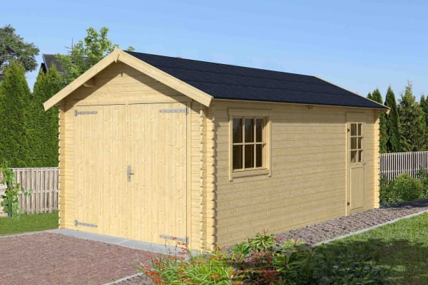 Satteldach Holzgarage Dillon 34 mm 300 x 540 cm von Outdoor Life Products