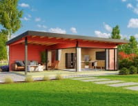 Lasita Maja Gartenhaus Domeo 10 Schwedenrot