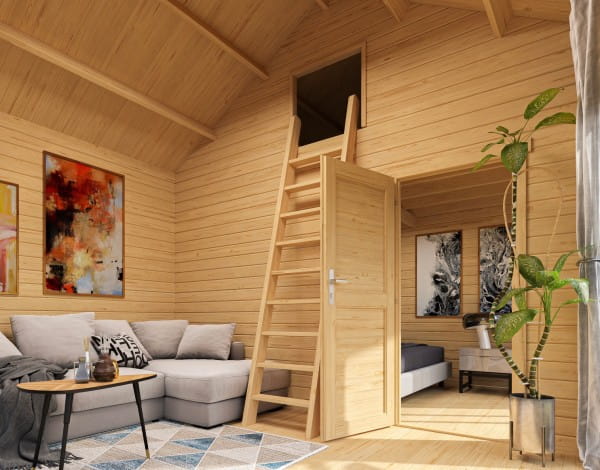 Lasita Maja Gartenhaus Murano 3 Innenansicht