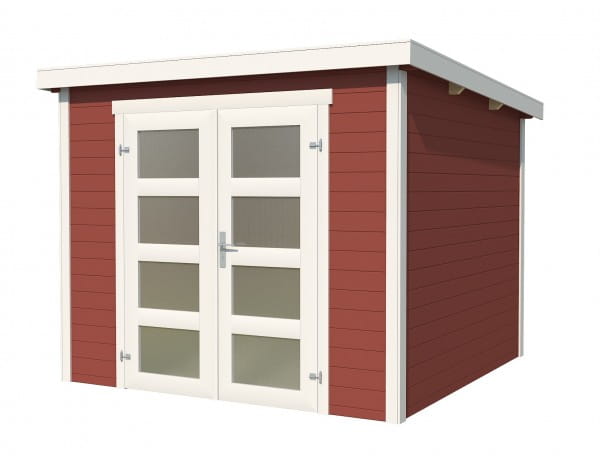 Lasita Maja Gartenhaus Zambezi 3 schwedenrot