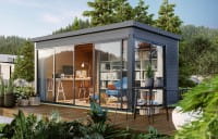 Lasita Maja Gartenhaus Domeo 4 Carbongrau