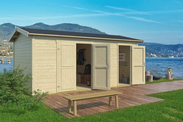 Lasita Maja Gartenhaus Tuvalu XL 300 x 500 cm unbehandelt
