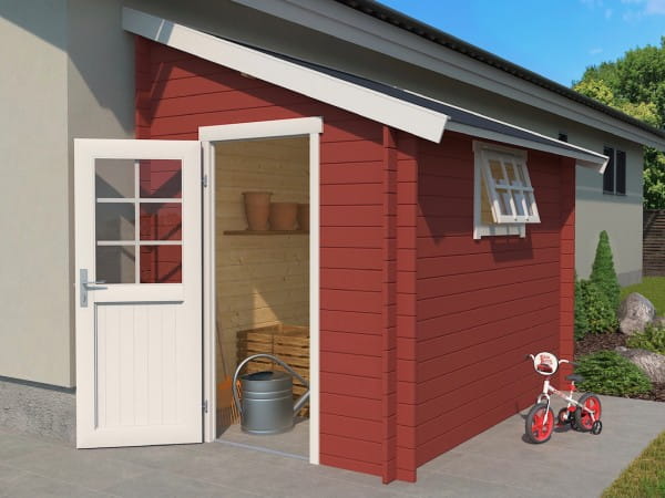 Lasita Maja Gartenhaus Jura 2 schwedenrot