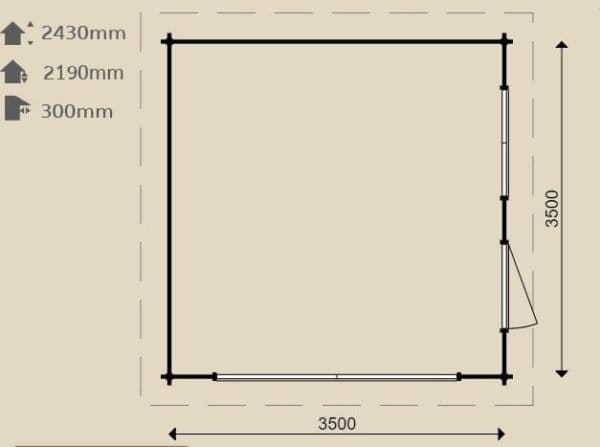 Woodpro Holzgarage 28028 Masse