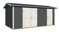 Lasita Maja Gartenhaus Tuvalu XL 300 x 500 cm Farbe Carbongrau