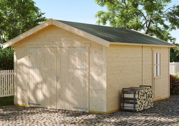Skan Holz Holzgarage Varberg 1 unbehandelt