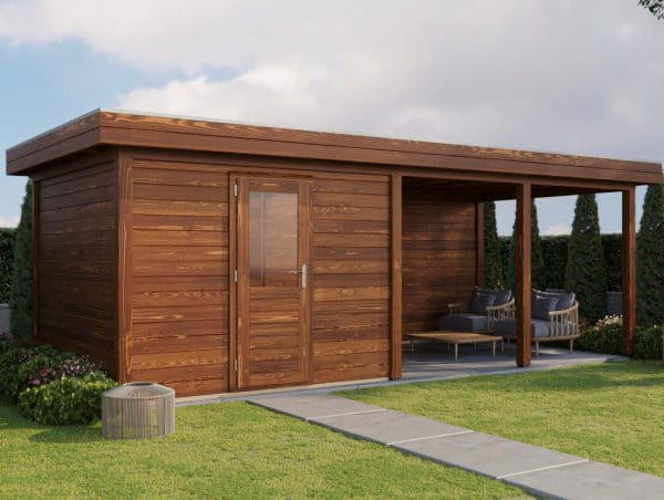 Lugarde Gartenhaus Mannheim 676 x 300 cm braun