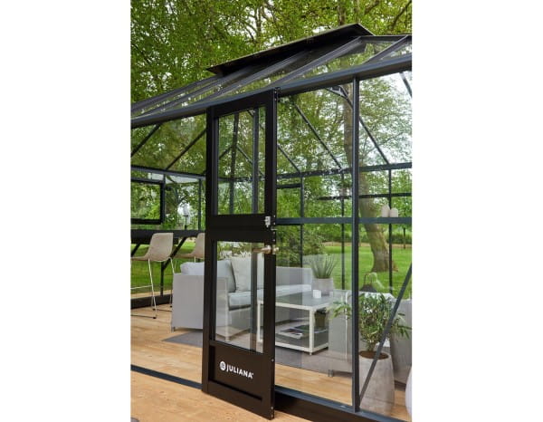Juliana Gewächshaus Grand Oase ESG 3 mm Anthrazit 18,8 m²