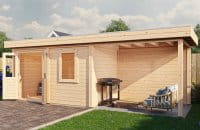 Lugarde Gartenhaus Rostock 676 x 250 cm unbehandelt