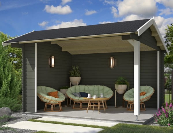 Outdoor Life Products Gartenhaus Kirian Grüngrau