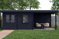 Lugarde Gartenhaus Hamm 676 x 300 cm schwarz