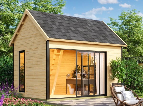 Lasita Maja Gartenhaus Murano 2 naturbelassen