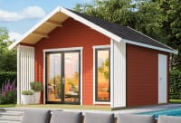 Lasita Maja Gartenhaus Murano 1 schwedenrot