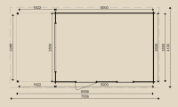 Woodpro Holzgarage 26490 Masse