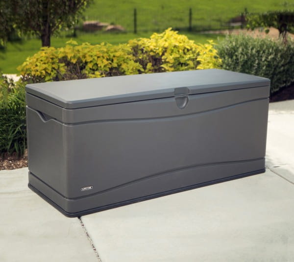 Lifetime Aufbewahrungsbox XXL Kissenbox Auflagenbox Carbongrau 495 L