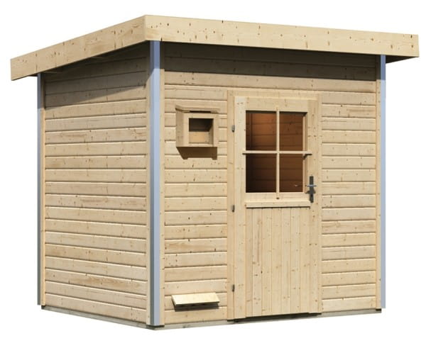 Karibu Saunahaus Norge B 231 × T 196 cm naturbelassen