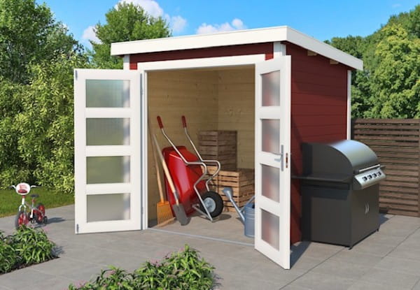 Lasita Maja Gartenhaus Zambezi 1 schwedenrot