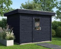 Lugarde Gartenhaus Bochum 300 x 300 cm schwarz