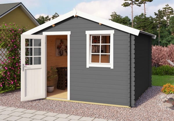 Lasita Maja Gartenhaus Wels 3 carbongrau