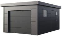 Vorschau: Garage-aus-Metall-Classico-3654-von-Telluria-granitgrau