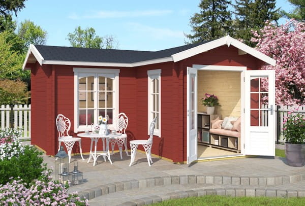 Lasita Maja Gartenhaus Portsmouth schwedenrot