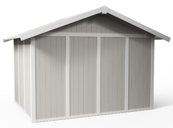 Kunststoff Gartenhaus Utility V 7,5 von Grosfillex weiss/graugrün