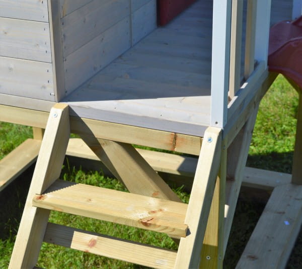 Wendi Toys Kinderspielhaus Frosch Spielturm inkl. Veranda & Rutsche