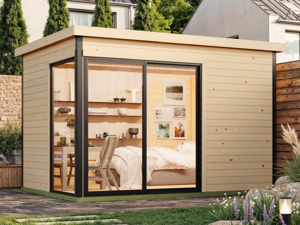 Lasita Maja Gartenhaus Austin 2 unbehandelt