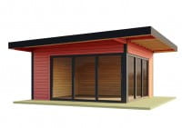 Lasita Maja Gartenhaus Domeo 9 Schwedenrot