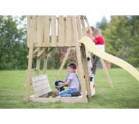 Wendi Toys Spielturm Pinguin inkl. Kletterwand, Doppelschaukel und Rutsche