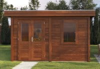Lugarde Gartenhaus Freiburg 388 x 250 cm braun