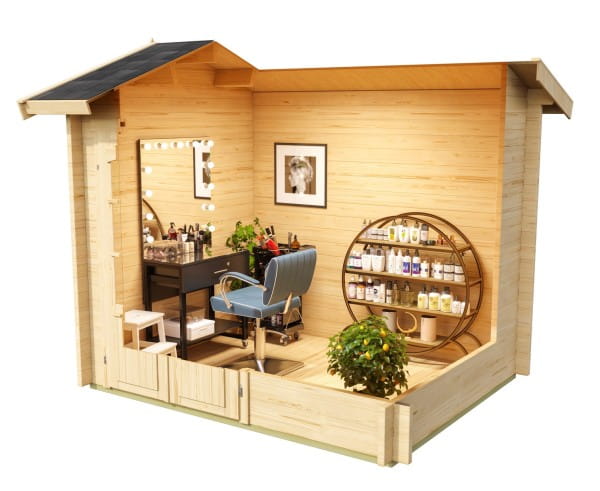 Lasita Maja Holz-Gartenhaus Alex Mini 200 x 250 cm Innenansicht