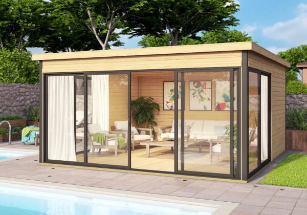Lasita Maja Gartenhaus Domeo 5 unbehandelt